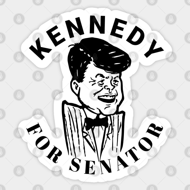 JFK Campaign Button John F Kennedy for Senator 1952 Sticker by Yesteeyear
